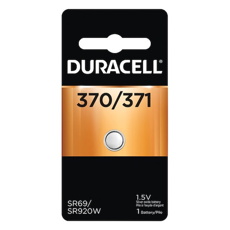Duracell Duracell Silver Oxide 370/371 1.5 V 40 mAh Button Cell Battery 1 pk D370/371BPK